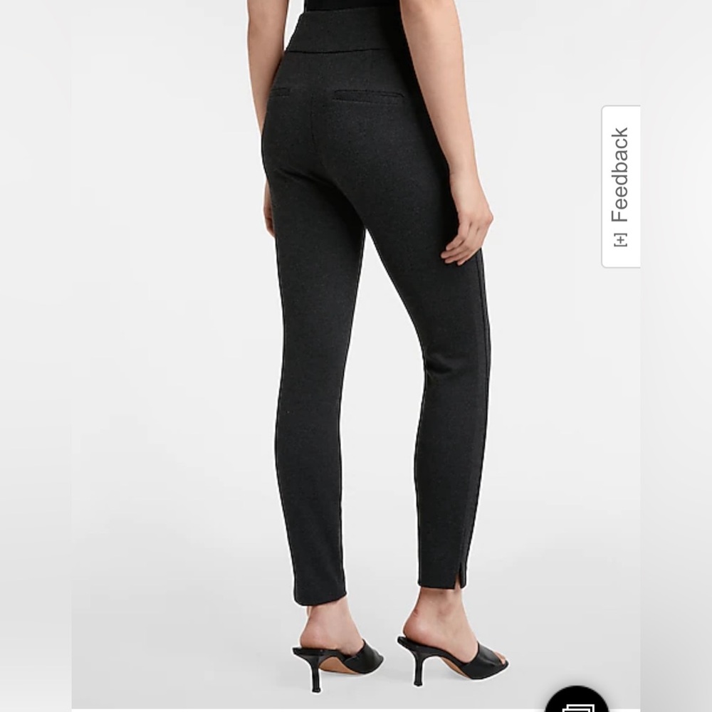 Express Columnist High Waisted Wide Waistband Skinny Ankle Pant